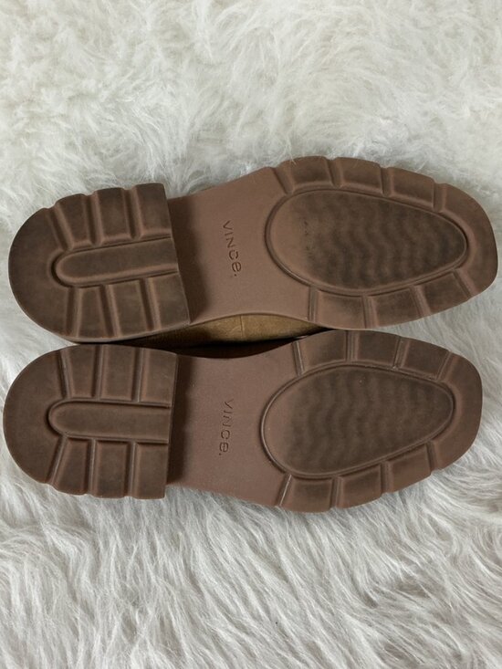 Vince Robin Brown Suede Leather Square Toe Penny Loafer US 7 M EU 37 - Picture 7 of 8